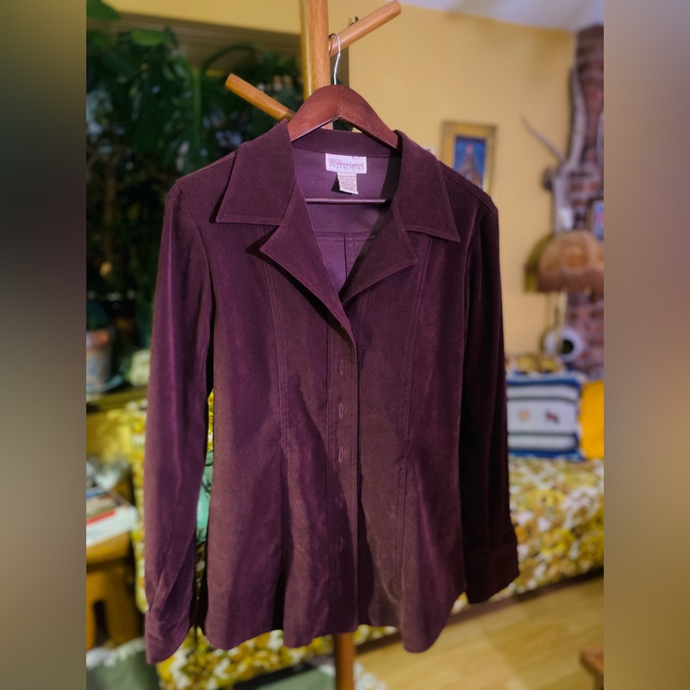Vintage burgundy blazer